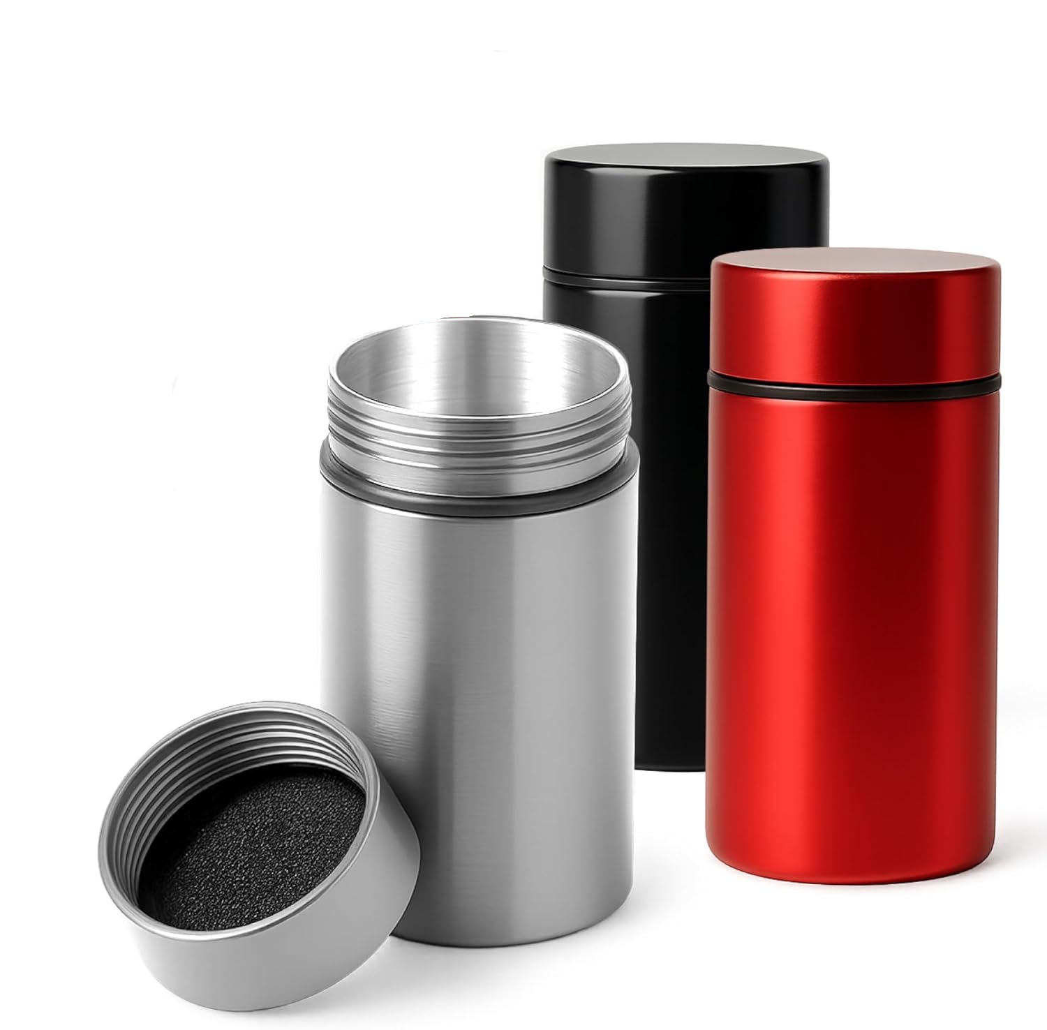 Misting Bottle Fine - 50ml Smell Proof Aluminum Jar Portable