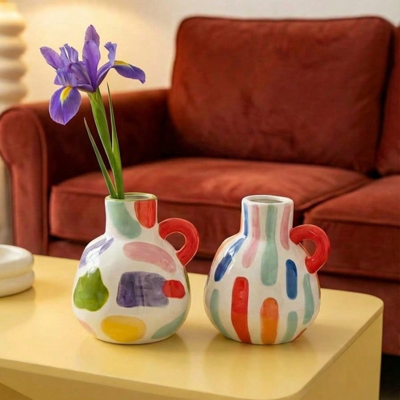 Modern Geometric Ceramic Vase  - Propagation Station Vase recension och pris
