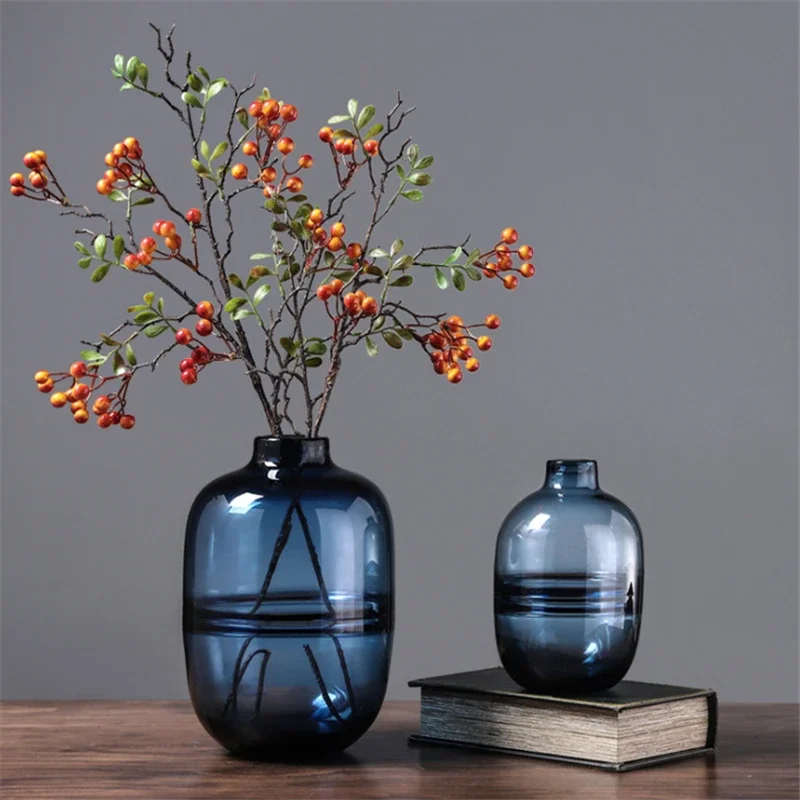 Minimalist Blue Black Glass Va - Propagation Station Vase recension och pris