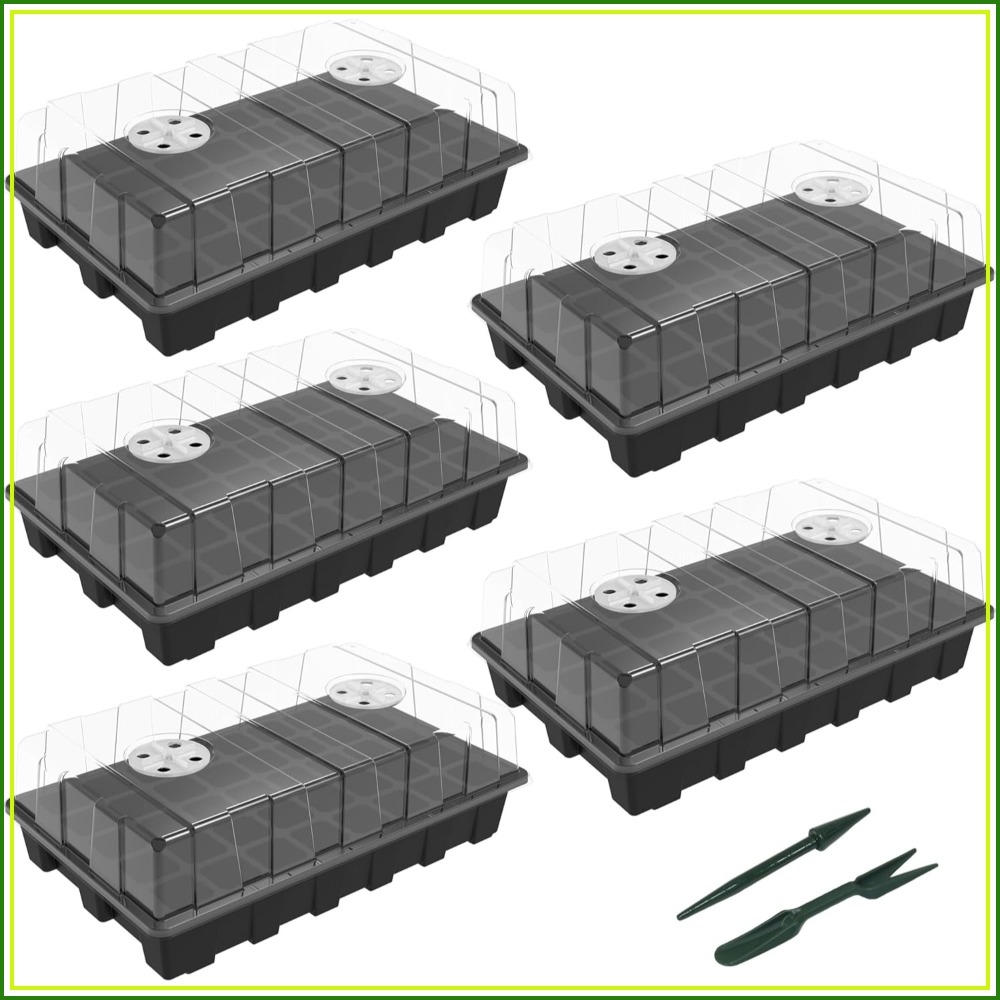 5-Set Seed Starter Tray Kits,  - Humidity Dome Kit recension och pris