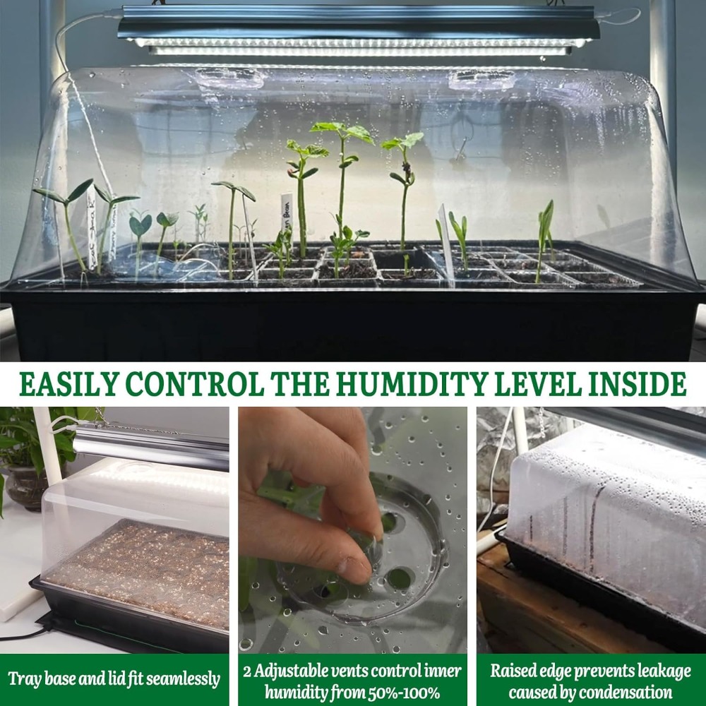 Seed Starter Kit with Grow Lig - Humidity Dome Kit recension och pris