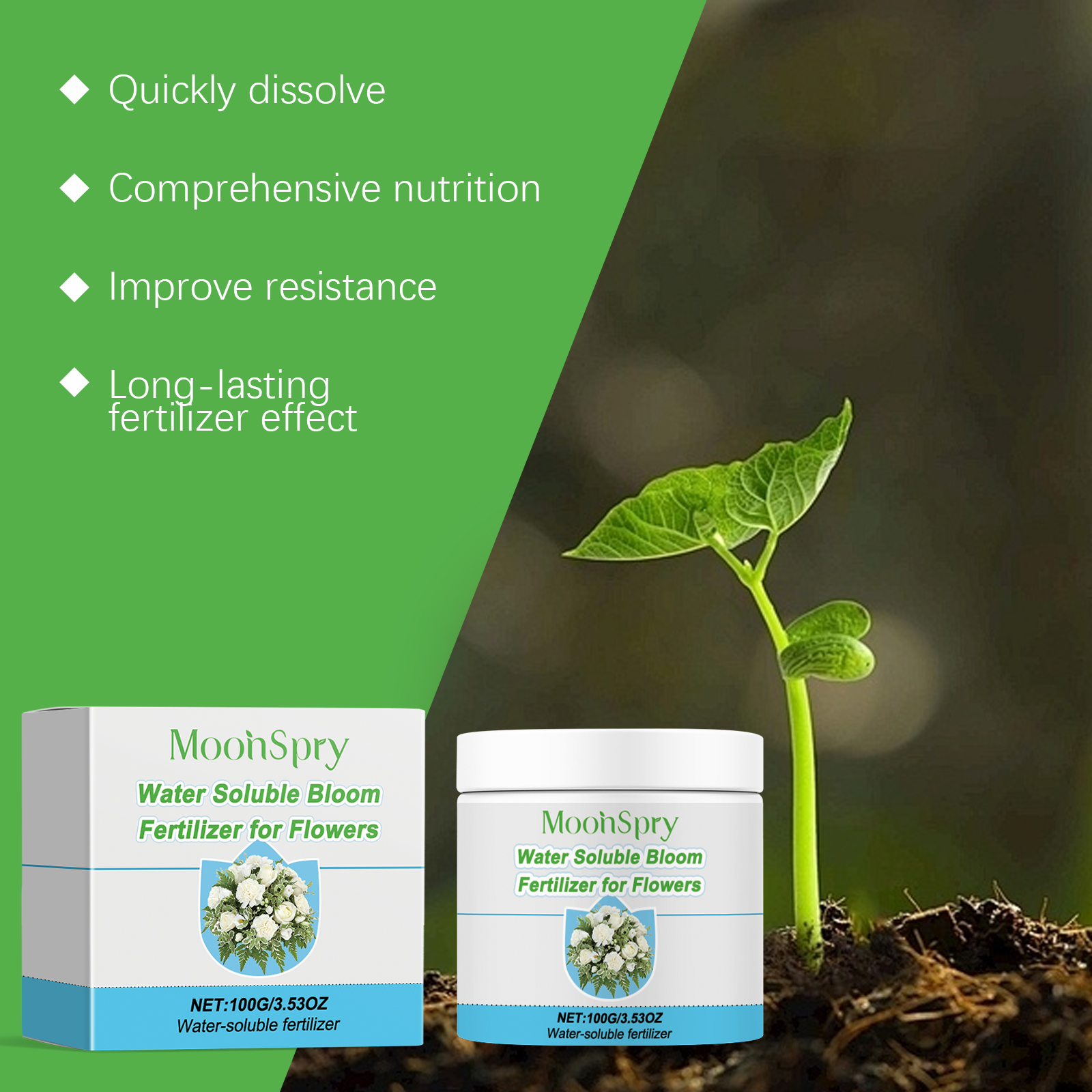 Water Soluble Bloom Fertilizer - Root Stimulator Liquid recension och pris