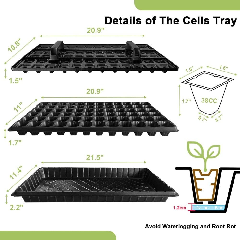 72 Cell Seed Starter Trays wit - Propagation Tray 72 recension och pris