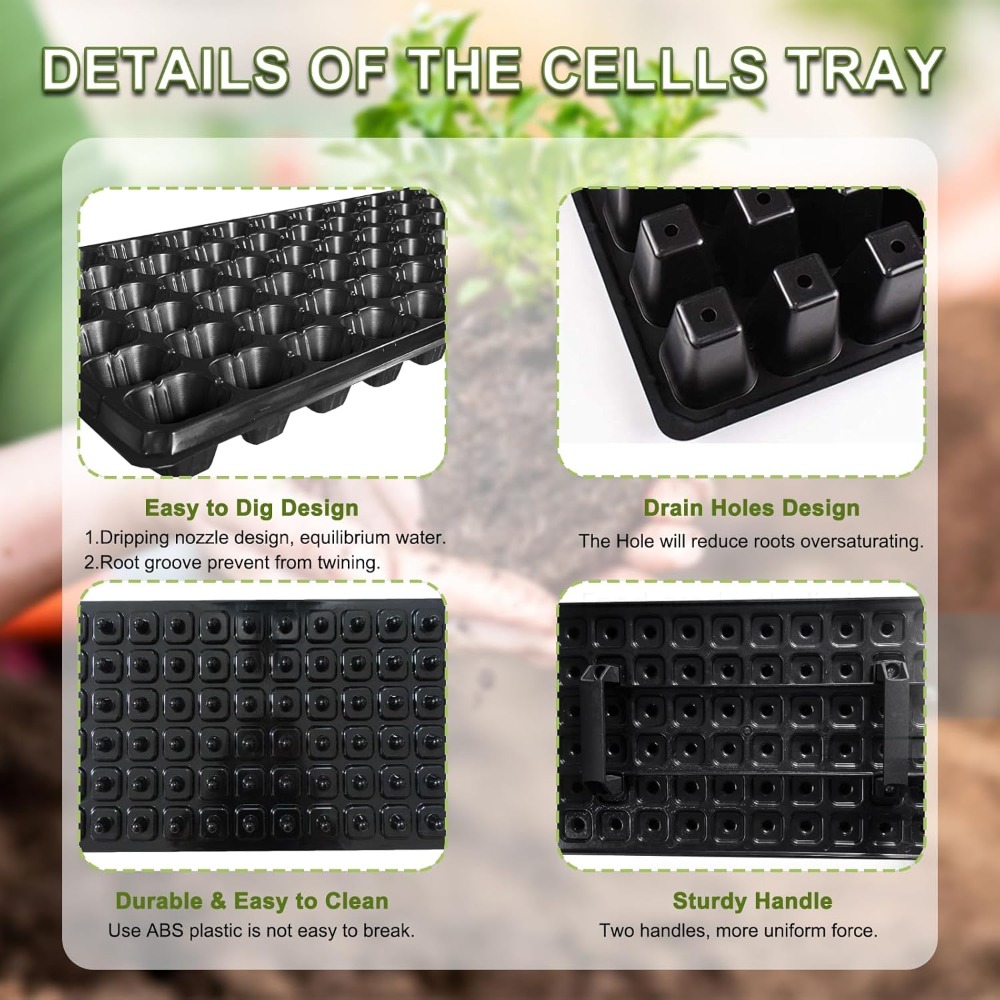 72 Cell Seed Starter Trays wit - Propagation Tray 72 recension och pris