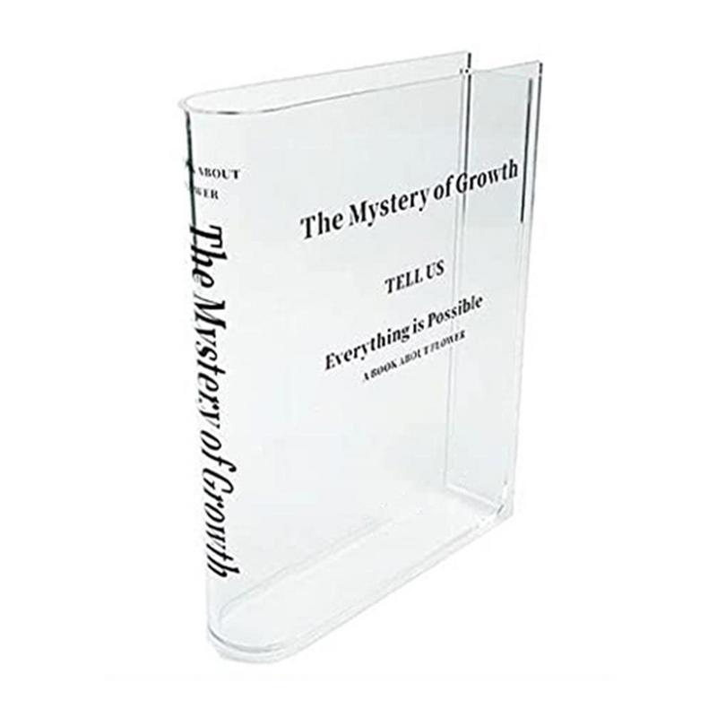 Clear Book Vase Aesthetic Acry - Propagation Station Vase recension och pris