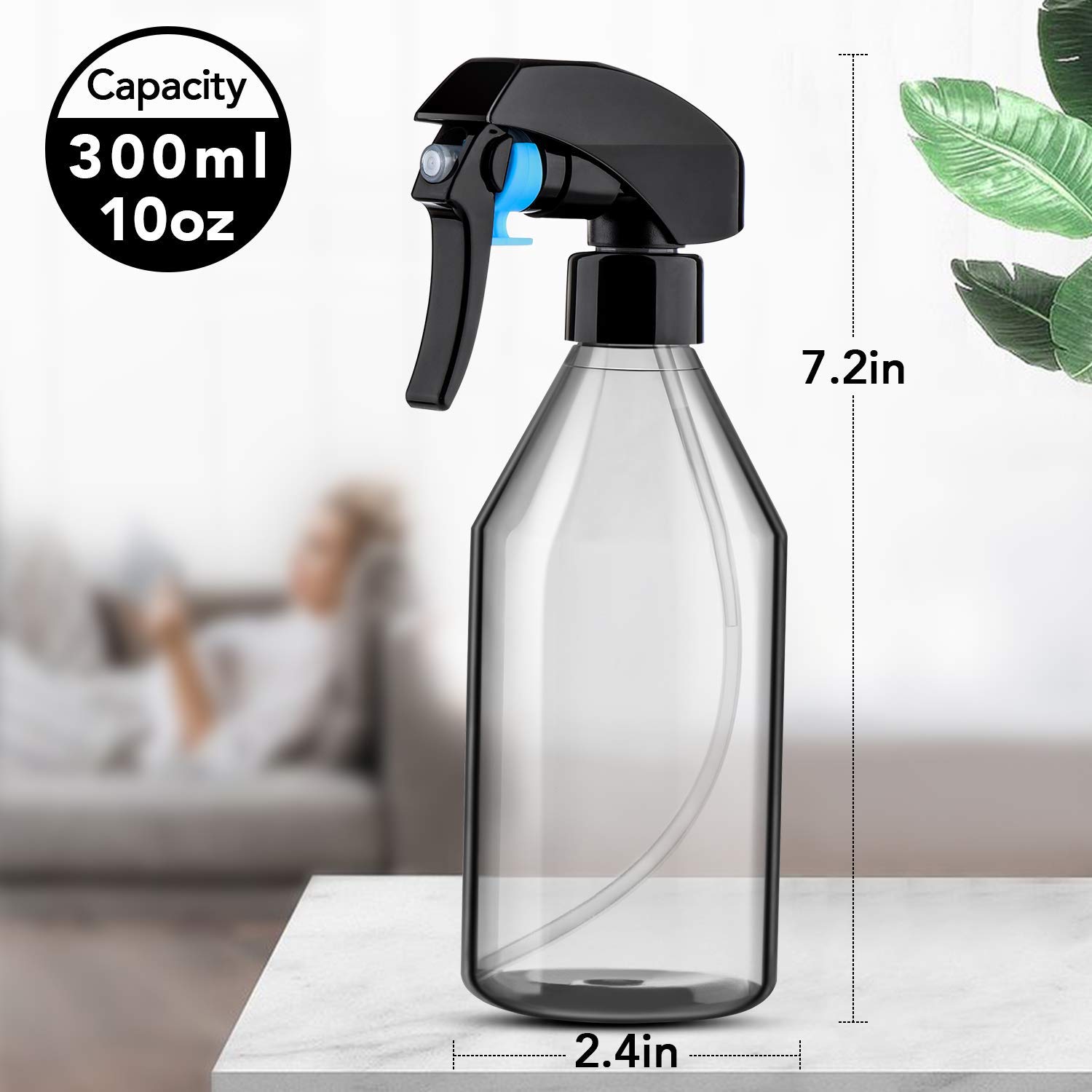 3Pack Spray Bottle, 10oz Plast - Misting Bottle Fine recension och pris