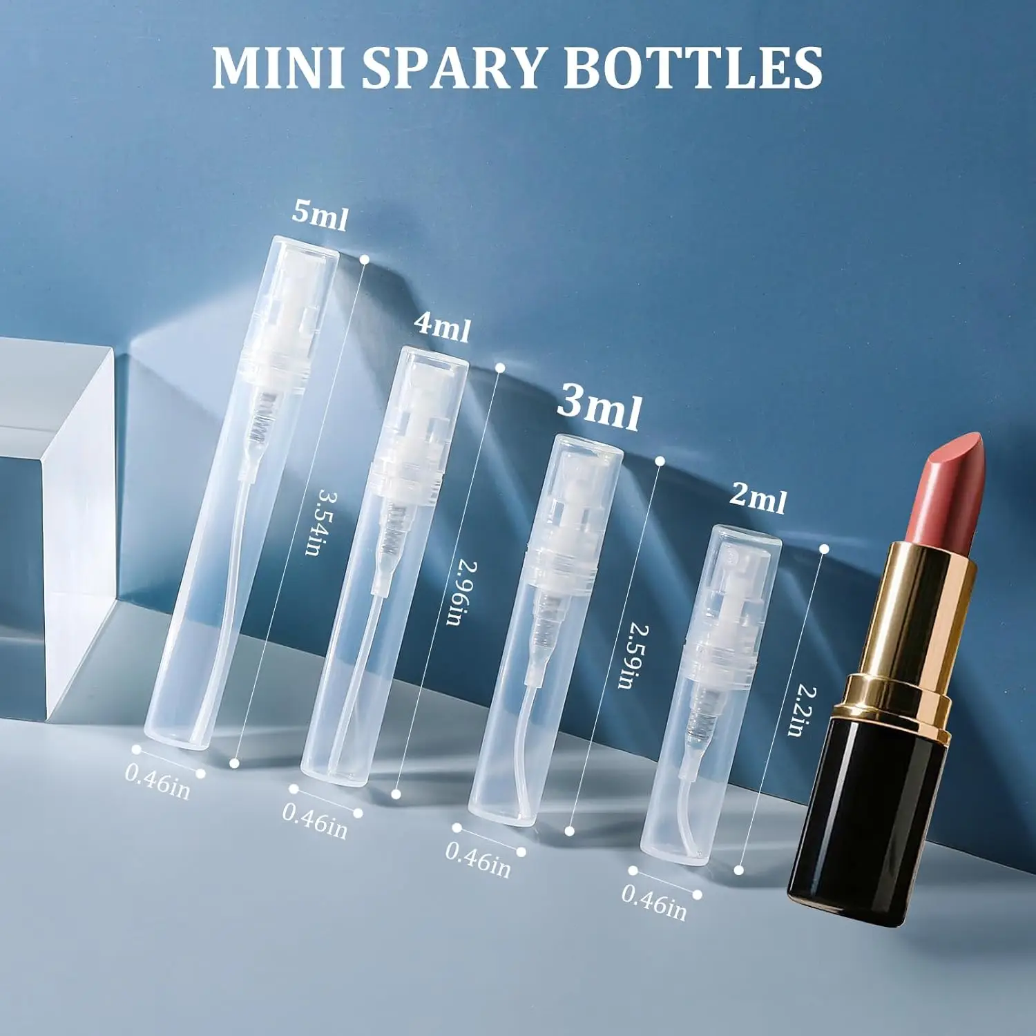 3 ml Mini Spray Bottles, 10 Pa - Misting Bottle Fine recension och pris