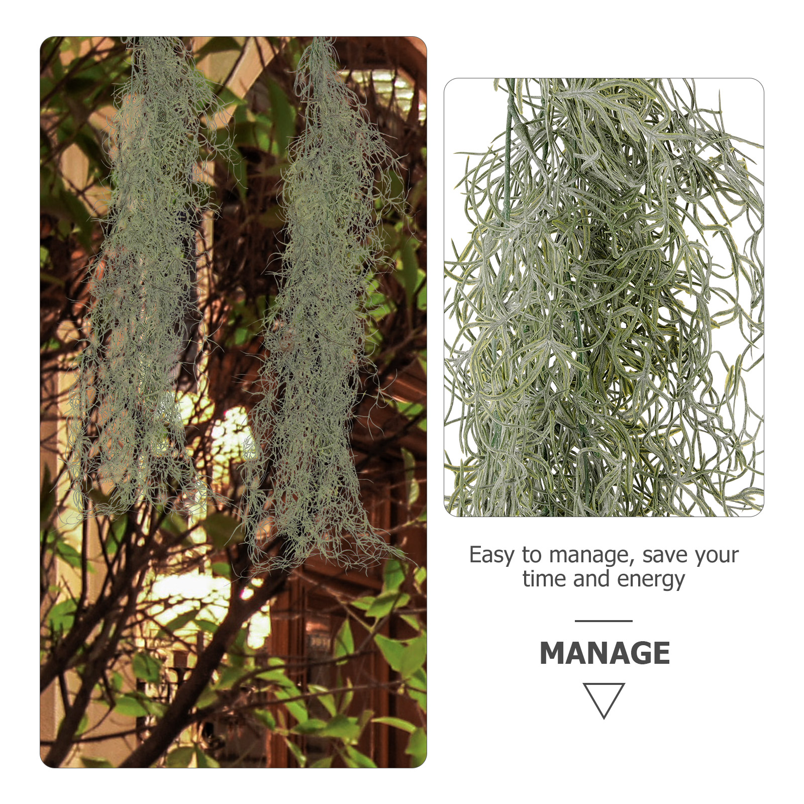 Hanging Decor Artificial Dried - Sphagnum Moss Dry recension och pris