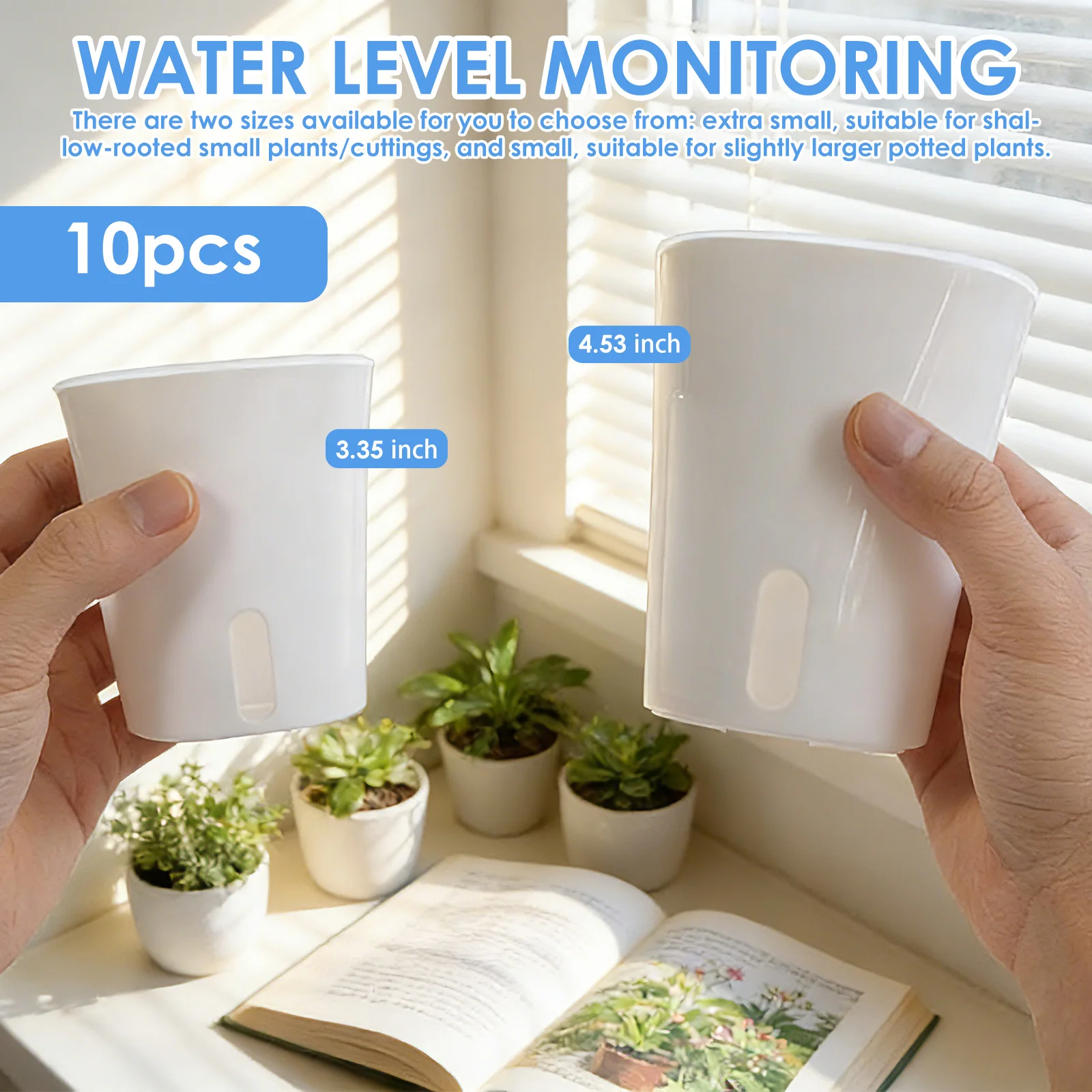10 Pcs Self Watering Planter L - Self Watering Insert recension och pris